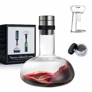 Wine decanter set, red wine breather carafe